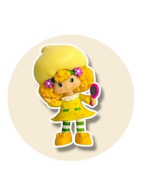Strawberry Shortcake Action Figure Toy: Lemon Meringue, 2.5 in.